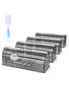 Trampas humanas para ratones Wanqueen - 4 unidades reutilizables
