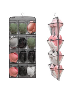Organizador Colgante de Zapatos ANZORG 24 Bolsillos Gris