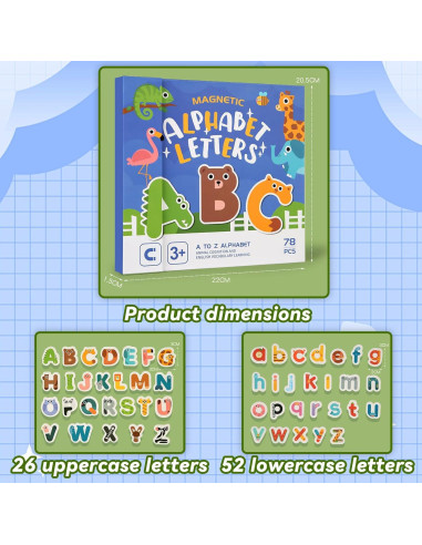 Tablero de Aprendizaje Magnético Fullware - Letras y Animales