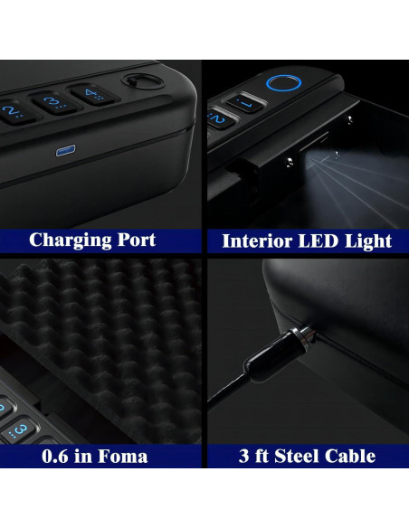 Caja de Seguridad Biométrica Fitsafe GS20 para Pistolas