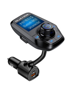 Transmisor FM Bluetooth 5.3 GUANDA para Coche con Cargador PD 30W
