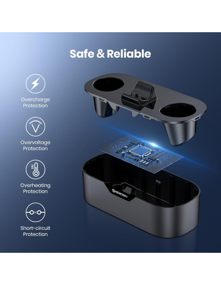 Estación de Carga Rápida NEWDERY para Controlador PS5 Negro