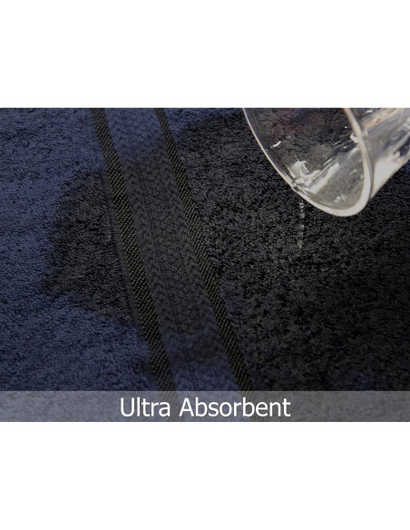 Toallas de Baño Ultra Suaves COTTON CRAFT - 89x178 cm - 2 Unidades - 100% Algodón - Azul Claro