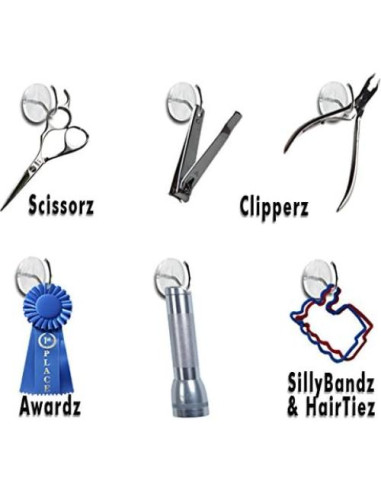 Chincheta con Gancho CraZy TACKz 36 Piezas Transparente