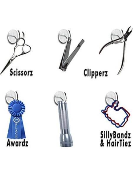 Chincheta con Gancho CraZy TACKz 36 Piezas Transparente