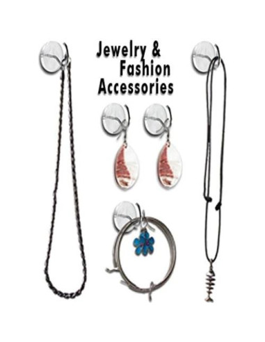 Chincheta con Gancho CraZy TACKz 36 Piezas Transparente