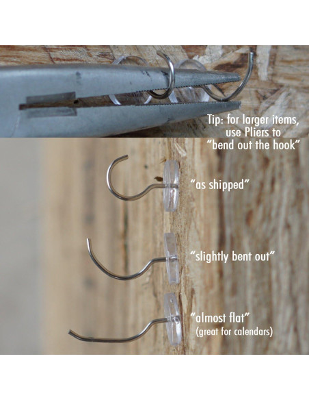 Chincheta con Gancho CraZy TACKz 36 Piezas Transparente