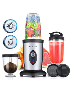 Batidora de Smoothies Acezoe 850W 6-hojas 2 Botellas 500ml