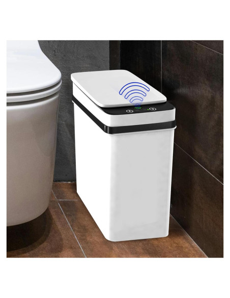 Bote de Basura Automático Possolutions 8.7L con Sensor Gris