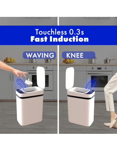 Bote de Basura Automático Possolutions 8.7L con Sensor Gris