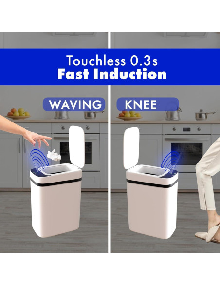 Bote de Basura Automático Possolutions 8.7L con Sensor Gris