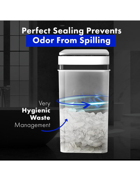 Bote de Basura Automático Possolutions 8.7L con Sensor Gris