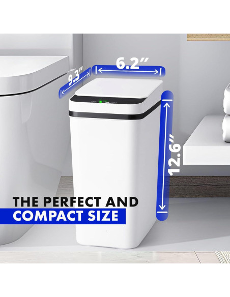 Bote de Basura Automático Possolutions 8.7L con Sensor Gris