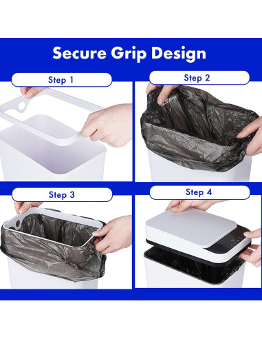 Bote de Basura Automático Possolutions 8.7L con Sensor Gris