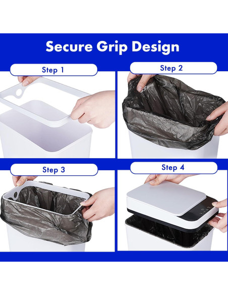 Bote de Basura Automático Possolutions 8.7L con Sensor Gris