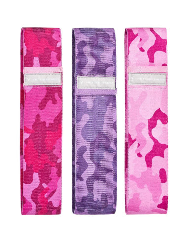 Bandas de Resistencia Victor Fitness para Caderas y Glúteos - 3 Niveles