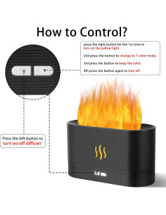 Difusor de Aroma Unoutur con Luz LED y Apagado Automático 180ml 2