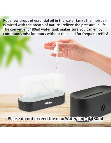 Difusor de Aroma Unoutur con Luz LED y Apagado Automático 180ml