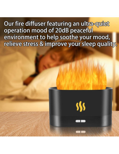 Difusor de Aroma Unoutur con Luz LED y Apagado Automático 180ml