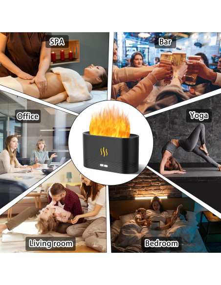 Difusor de Aroma Unoutur con Luz LED y Apagado Automático 180ml