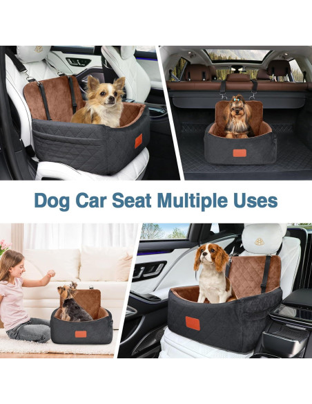 Asiento de Coche para Perros Pequeños WOOAIDAGG 48x38cm
