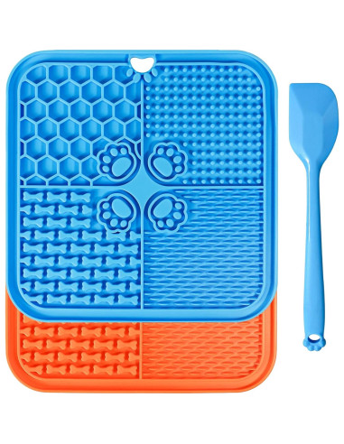 Alfombrilla de Lamer para Perros y Gatos con Ventosas 20x20cm