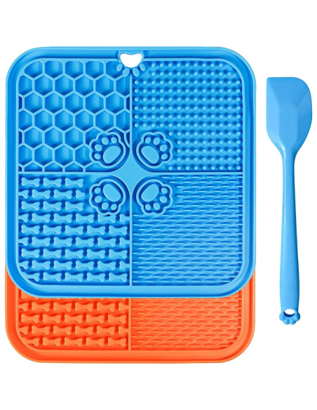 Alfombrilla de Lamer para Perros y Gatos con Ventosas 20x20cm