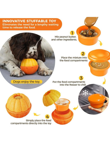 Juguete de golosinas congeladas para perros KASGMU 16x10cm