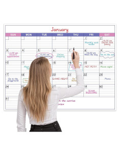 Calendario de Pared Borrable BooQool 101.6x76.2 cm Sin Fecha