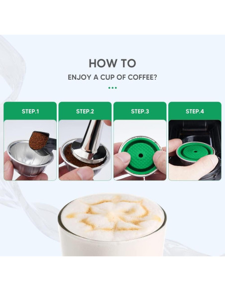 Cápsulas de Café Recargables i Cafilas para Vertuo - 2 Colores