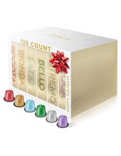 Cápsulas de Café Piu Bello para Nespresso - 120 Unidades, 6 Sabores