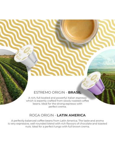 Cápsulas de Café Piu Bello para Nespresso - 120 Unidades, 6 Sabores