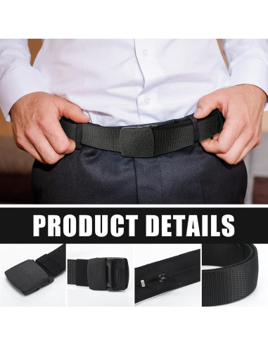 Cinturón de Dinero Oculto Cozypower 2 Pcs Nylon Seguridad