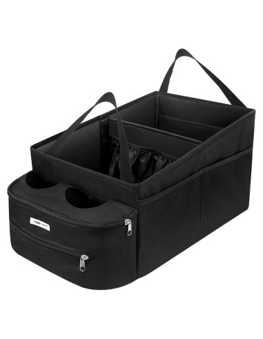 Organizador de Asiento de Coche FUNNy elf Plegable con 4 Portavasos