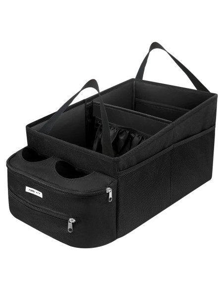 Organizador de Asiento de Coche FUNNy elf Plegable con 4 Portavasos