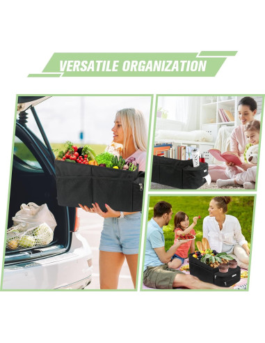 Organizador de Asiento de Coche FUNNy elf Plegable con 4 Portavasos