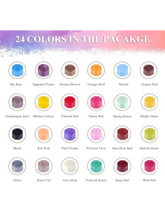 Kit de Sello de Cera TRINIDa 624 Pcs 24 Colores para DIY 2