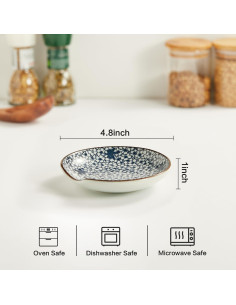 Juego de 4 Soportes de Cuchara de Cerámica Linyona 12.19 cm 2