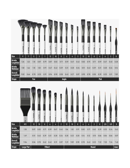 Conjunto de Pinceles de Pintura Nicpro 36 Piezas con Cuchillo