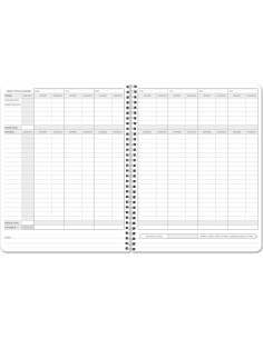 Libro de Ingresos y Gastos BookFactory 108 Páginas 21.6x27.9cm 2