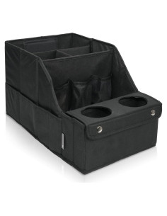Organizador de Asiento de Coche MULISOFT Negro 11 Compartimentos