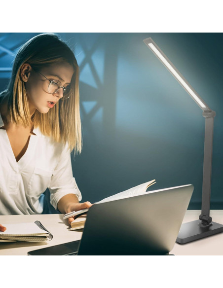 Lámpara de Escritorio LED DWEPTU USB Regulable 6000K