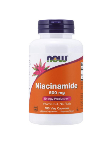 NOW Niacinamida 500mg 100 Cápsulas Vitamina B3