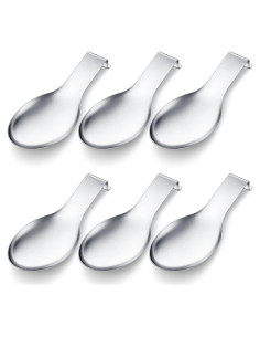 Soporte de Cuchara Acero Inoxidable Nuanchu 6 Pcs 24.5x9.7cm
