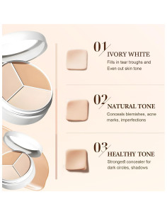 Set de 2 Correctores Tricolor VOGUZY para Piel Clara y Media 2