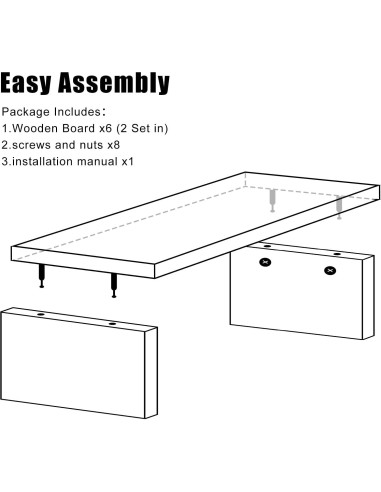 Soporte Elevador para Monitor HAZCOVE Negro 38.1 cm - 2 Paquete