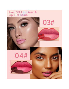 Juego de Tinte para Labios Peel Off 2Pcs - Larga Duración 2