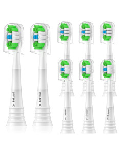 Cabezas de cepillo de dientes Zekuavi para AquaSonic - 8 unidades