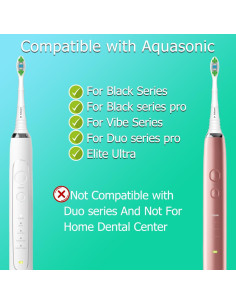 Cabezas de cepillo de dientes Zekuavi para AquaSonic - 8 unidades 2