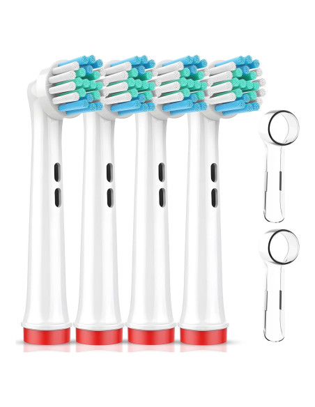 Cabezas de cepillo de dientes Oral-B Braun - Paquete de 4, cerdas suaves